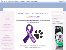Tablet Screenshot of animal-rights-action.com